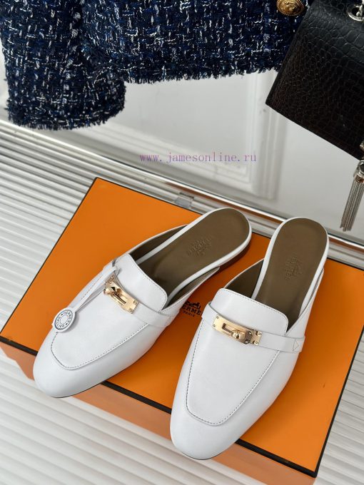 HERME * Classic Kelly Buckle Muller Half DragNo need to go door-to-door to compare, the high32drdcr9 - Image 3