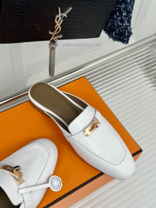 HERME * Classic Kelly Buckle Muller Half DragNo need to go door-to-door to compare, the high32drdcr9 - Image 6