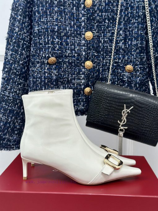 Roger Vivier | RV Classic Autumn/WinterHigh heeled square buckle short boots seriesThe shoe g9w3wa1z - Image 2