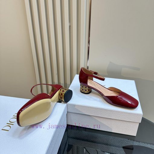 Dior/Dior 24S Autumn/Winter New ProductsThe shoe upper is made of imported patent leatherMecjqa8pq - Image 5