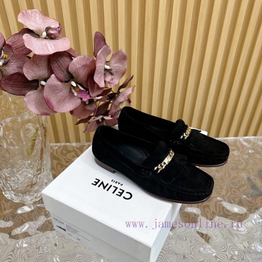 2024 New Celine/Celine Classic Four Seasons Retro loafersThis one with tassels is more playf22dum9n6 - Image 3
