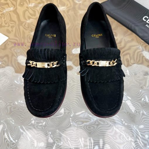 2024 New Celine/Celine Classic Four Seasons Retro loafersThis one with tassels is more playf22dum9n6 - Image 7