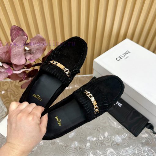 2024 New Celine/Celine Classic Four Seasons Retro loafersThis one with tassels is more playf22dum9n6 - Image 9