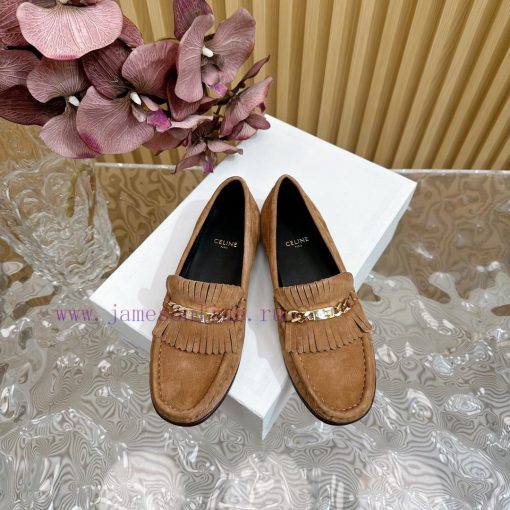 2024 New Celine/Celine Classic Four Seasons Retro loafersThis one with tassels is more playfpx1ebl33 - Image 4