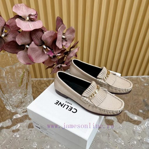 2024 New Celine/Celine Classic Four Seasons Retro loafersThis one with tassels is more playf8w6ydsfk - Image 3