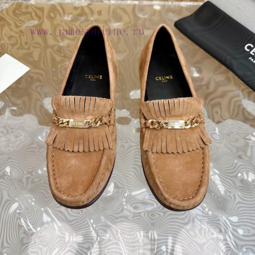 2024 New Celine/Celine Classic Four Seasons Retro loafersThis one with tassels is more playfpx1ebl33 - Image 6