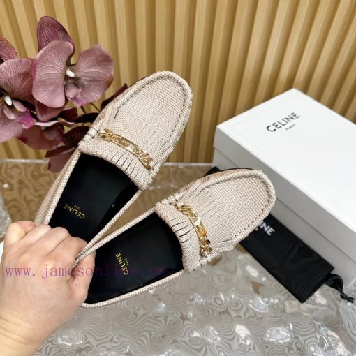 2024 New Celine/Celine Classic Four Seasons Retro loafersThis one with tassels is more playf8w6ydsfk - Image 6