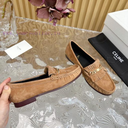 2024 New Celine/Celine Classic Four Seasons Retro loafersThis one with tassels is more playfpx1ebl33 - Image 10