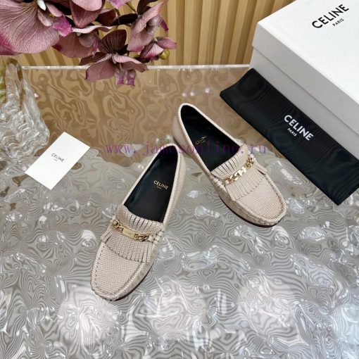 2024 New Celine/Celine Classic Four Seasons Retro loafersThis one with tassels is more playf8w6ydsfk - Image 9
