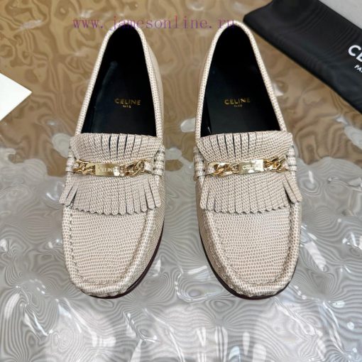 2024 New Celine/Celine Classic Four Seasons Retro loafersThis one with tassels is more playf8w6ydsfk - Image 10