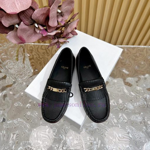 2024 New Celine/Celine Classic Four Seasons Retro loafersThis one with tassels is more playfth7dthet - Image 4