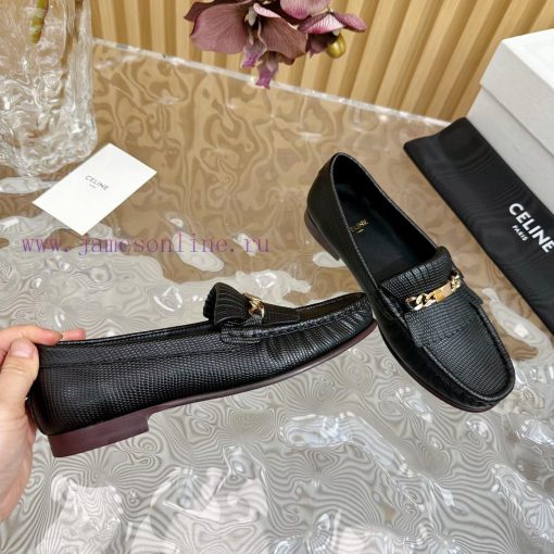 2024 New Celine/Celine Classic Four Seasons Retro loafersThis one with tassels is more playfth7dthet - Image 7