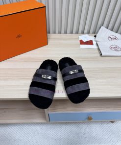 P couple's fashionable and popular Hermes wool slippers are coming, with excellent qualityThqwrvjykb