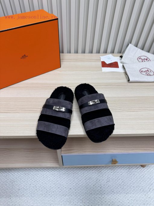 P couple's fashionable and popular Hermes wool slippers are coming, with excellent qualityThqwrvjykb - Image 2