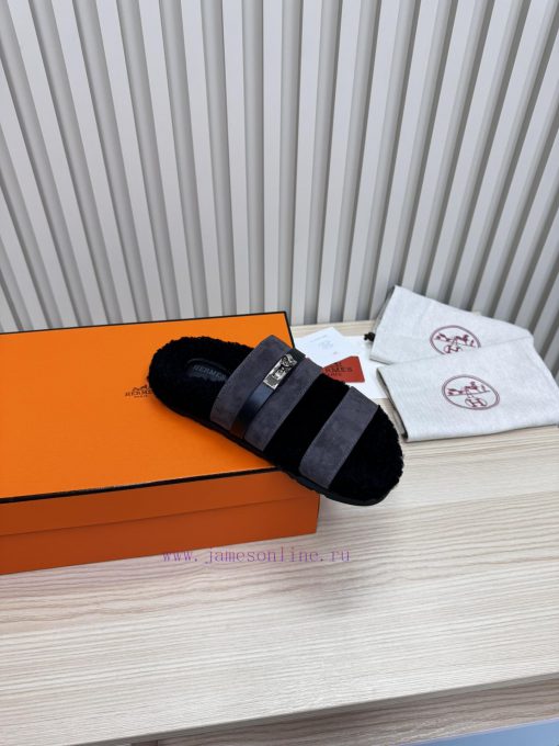 P couple's fashionable and popular Hermes wool slippers are coming, with excellent qualityThqwrvjykb - Image 3
