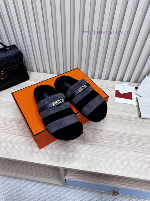 P couple's fashionable and popular Hermes wool slippers are coming, with excellent qualityThqwrvjykb - Image 5