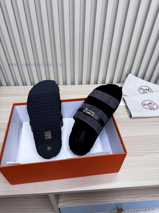 P couple's fashionable and popular Hermes wool slippers are coming, with excellent qualityThqwrvjykb - Image 6
