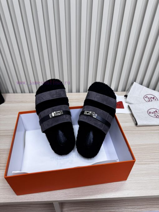 P couple's fashionable and popular Hermes wool slippers are coming, with excellent qualityThqwrvjykb - Image 8