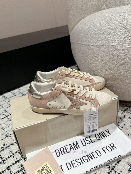 Top Women's Style𝐆𝐨𝐥𝐝𝐞𝐧𝐆𝐨𝐬𝐞𝐒𝐮𝐩𝐞𝐫𝐬𝐭𝐚𝐫 | Golden Goose Deluxe Brand 24/New Apricot Diamond Star6ucz36av - Image 3