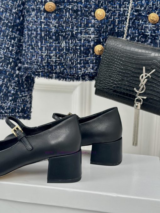 PRADA/PRADA Classic Triangle LogoRough heeled Mary Jane shoe seriesMinimalist and ultimate t0oqovb70 - Image 7