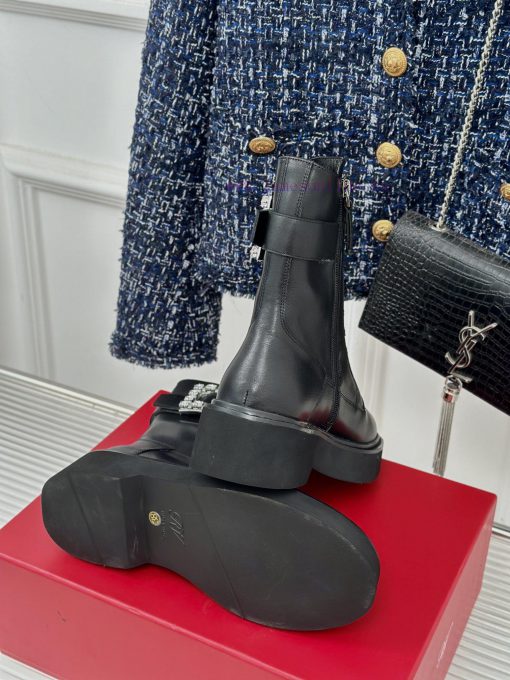 Roger Vivier | RV Classic Autumn/Winter Water Diamond Square Button Thick Bottom Short Bootsl6x41qd8 - Image 10