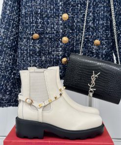 Valentino | Valentino Classic Autumn/WinterNew rivet thick soled short bootsThe favorite ite98t8dgp7