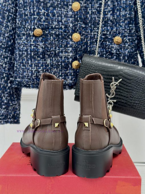 Valentino | Valentino Classic Autumn/WinterNew rivet thick soled short bootsThe favorite itex8r68f9u - Image 9