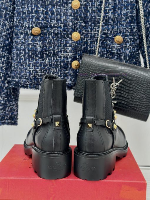 Valentino | Valentino Classic Autumn/WinterNew rivet thick soled short bootsThe favorite ite4w4s85rn - Image 9
