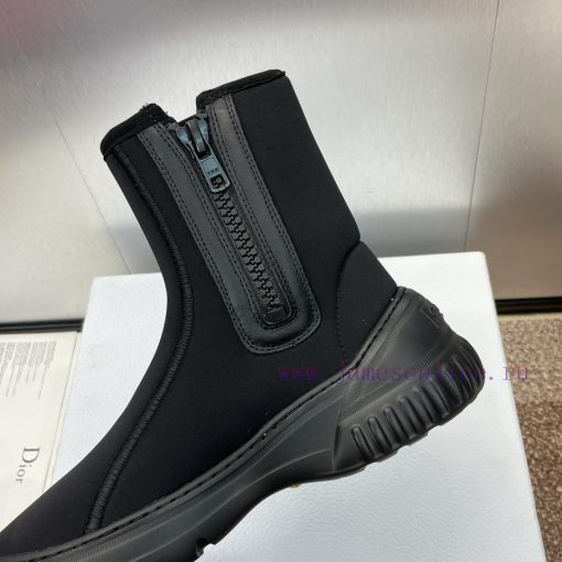 Dior 2024 Autumn/Winter New Elastic Women's Boots CD Letter Logo Handsome Color blocked Motot0yb2uc0 - Image 3