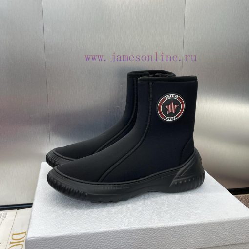 Dior 2024 Autumn/Winter New Elastic Women's Boots CD Letter Logo Handsome Color blocked Motot0yb2uc0 - Image 6