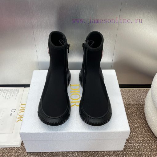 Dior 2024 Autumn/Winter New Elastic Women's Boots CD Letter Logo Handsome Color blocked Motot0yb2uc0 - Image 10