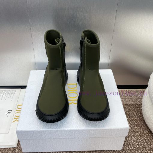 Dior 2024 Autumn/Winter New Elastic Women's Boots CD Letter Logo Handsome Color blocked Moto7pmd3ei8 - Image 5