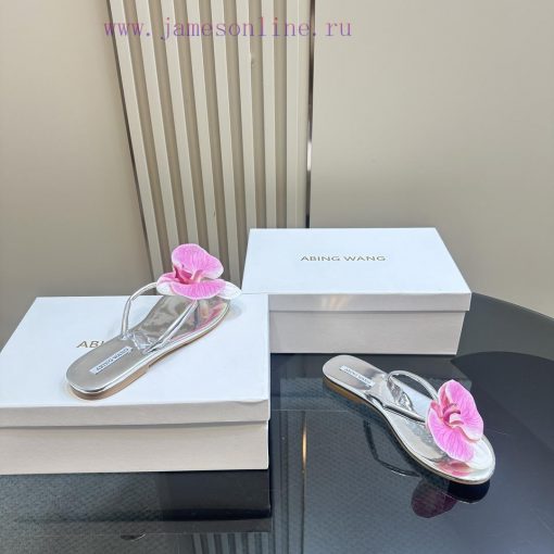 ABING WANG OriginalThai designer offers multiple handmade floral toe slippersWe have launcheil6zwk9m - Image 7