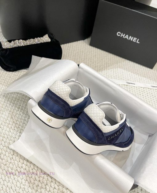 𝐂𝐇𝐀𝐍𝐄𝐋 Chanel's latest German training flat white shoes sports shoes silk leather full-colorhzuuq2bt - Image 7