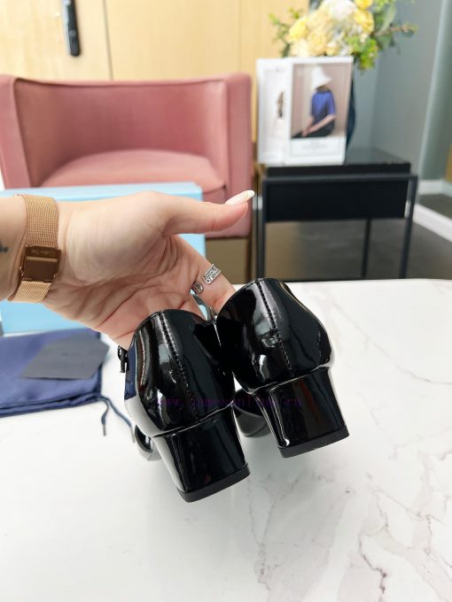 Prada/Prada 2025ss Spring/Summer New Product Saffiano Cowhide Ma Mao cowhide high-heeled san3qra8hhq - Image 10