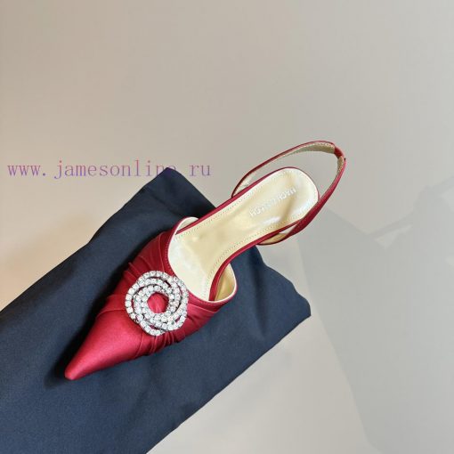 Mach&Mach rhinestone decorative pointed high-heeled hollow sandalsBeautiful princess shoes, vk2bcj28 - Image 9