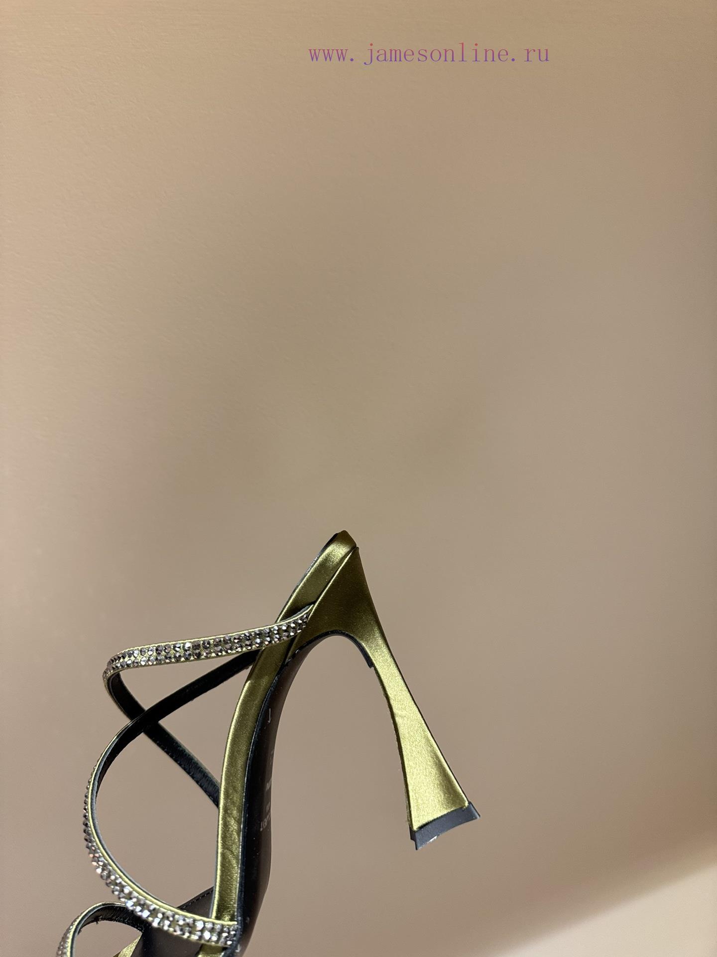Saint Lauren*YSL Saint Laurent Hot Diamond Cross Belt Ultra High Heel Fashion Sandals24ss rhkxvsy5tw - Image 7