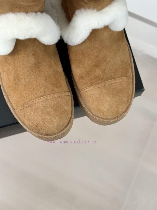 Chanel | Chanel Classic Autumn/Winter Double CThick soled snow bootsA pair of snow boots thalrdj8taq - Image 8