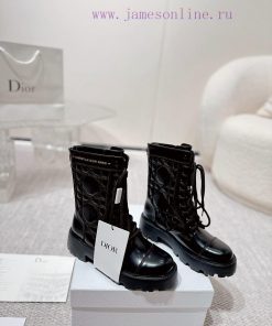 Embroidered edge bead leather surfaceDIOR CHRONO electric embroidered short boots 24ss new po6r0y1sd