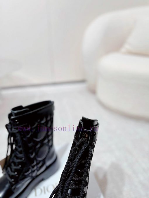 Embroidered edge bead leather surfaceDIOR CHRONO electric embroidered short boots 24ss new po6r0y1sd - Image 8