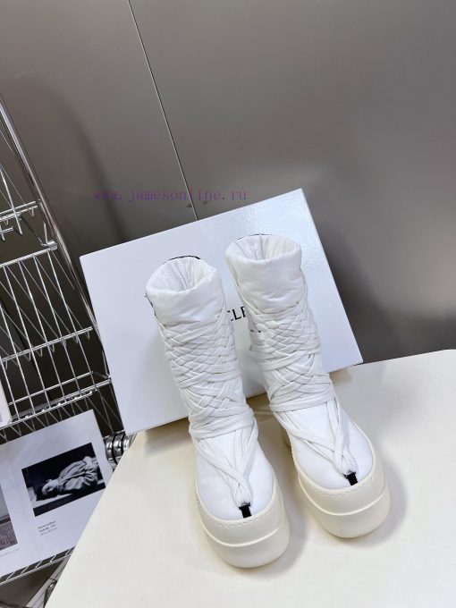 RO Owens Rickowens mainline shoelace crossover snow bootsThe imported fabric material and nepokx2bdq
