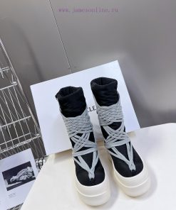 RO Owens Rickowens mainline shoelace crossover snow bootsThe imported fabric material and negaaisong