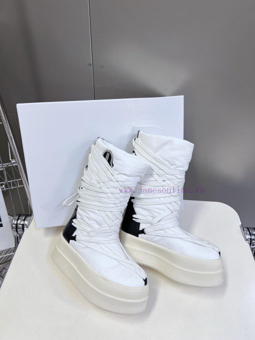RO Owens Rickowens mainline shoelace crossover snow bootsThe imported fabric material and nepokx2bdq - Image 5