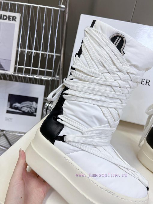 RO Owens Rickowens mainline shoelace crossover snow bootsThe imported fabric material and nepokx2bdq - Image 9