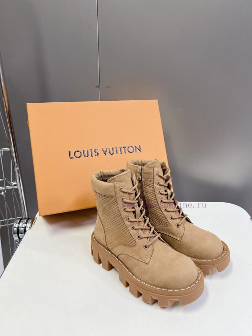 Louis Vuitton LV synchronous series new thick soled dad shoes couple's leather boots are ful12uz0fop - Image 3