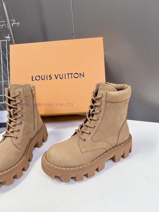Louis Vuitton LV synchronous series new thick soled dad shoes couple's leather boots are ful12uz0fop - Image 4