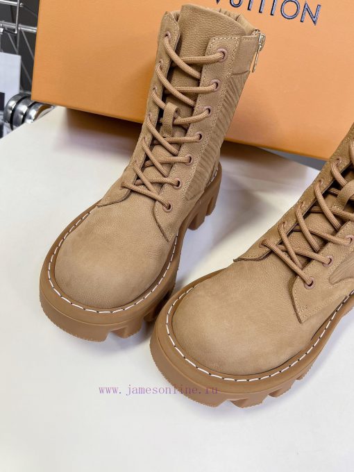 Louis Vuitton LV synchronous series new thick soled dad shoes couple's leather boots are ful12uz0fop - Image 8