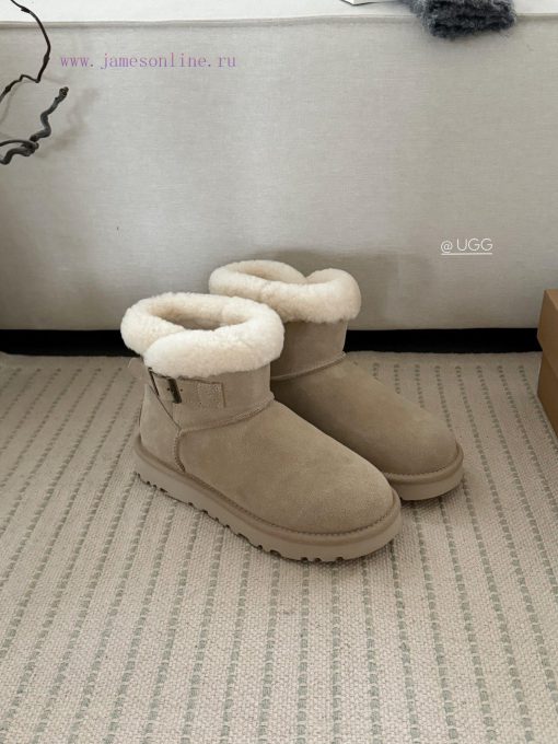 𝐔*g ₂₀₂₄ .  Curl up a row of buttoned snow bootsMilard Girl's Dream Boots~Handmade top layeriibdzumt - Image 2