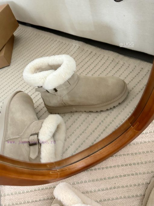 𝐔*g ₂₀₂₄ .  Curl up a row of buttoned snow bootsMilard Girl's Dream Boots~Handmade top layeriibdzumt - Image 6