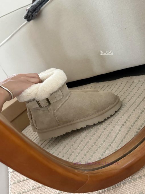 𝐔*g ₂₀₂₄ .  Curl up a row of buttoned snow bootsMilard Girl's Dream Boots~Handmade top layeriibdzumt - Image 8